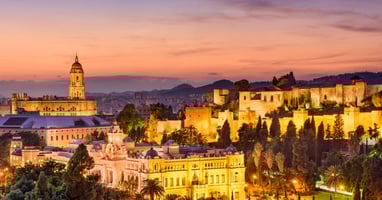 Málaga de noche