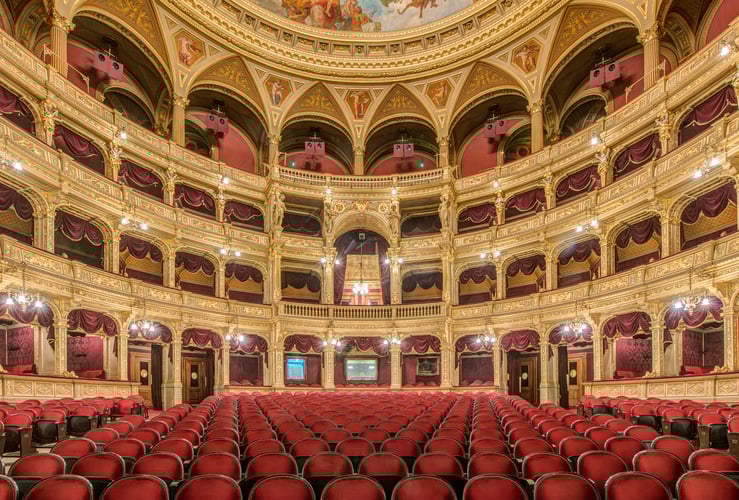 Interior de la Ópera de Budapest